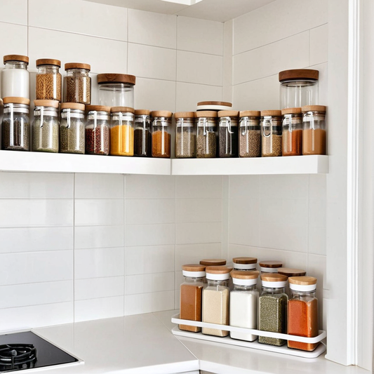 Gagner de la place en cuisine avec une étagère d’angle rotative