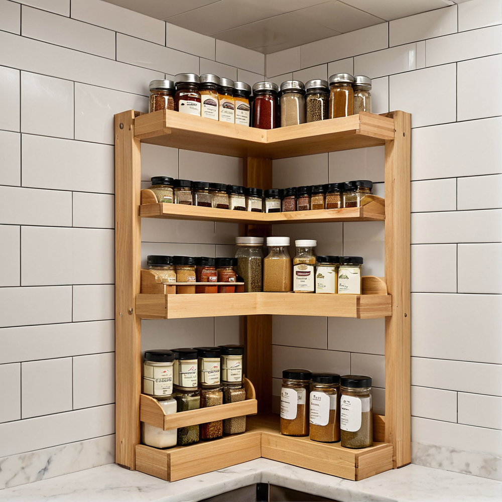 Optimiser un coin de cuisine sans travaux avec une étagère rotative