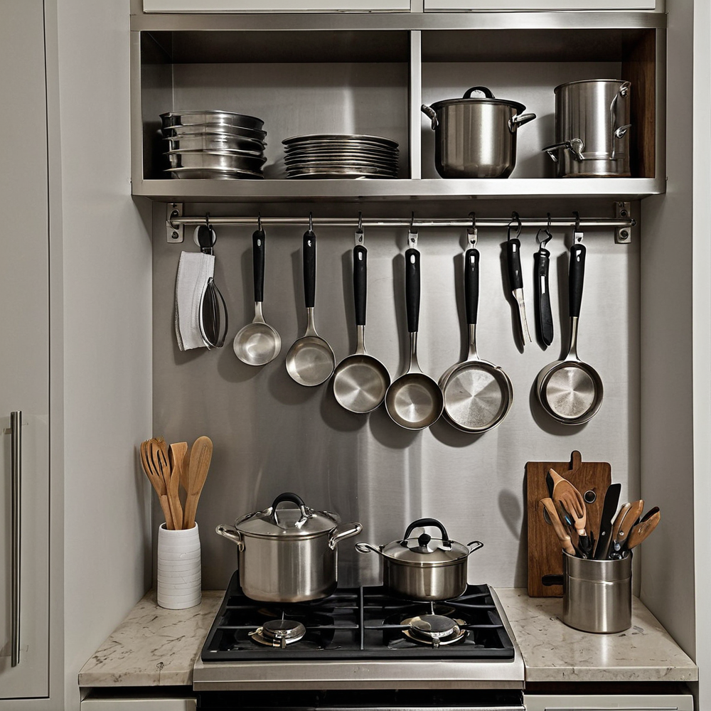 Rangement cuisine inox : la solution design et pratique pour optimiser l’espace