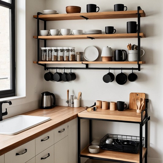 Astuce rangement cuisine moderne : optimisez un petit espace avec élégance et fonctionnalité