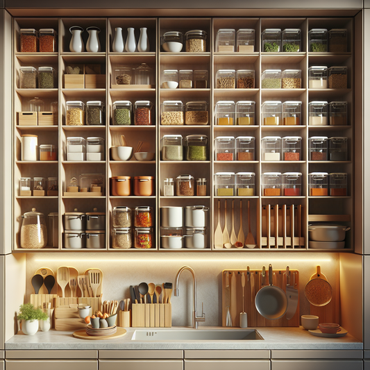 Rangement placard cuisine modulable pour gagner de la place
