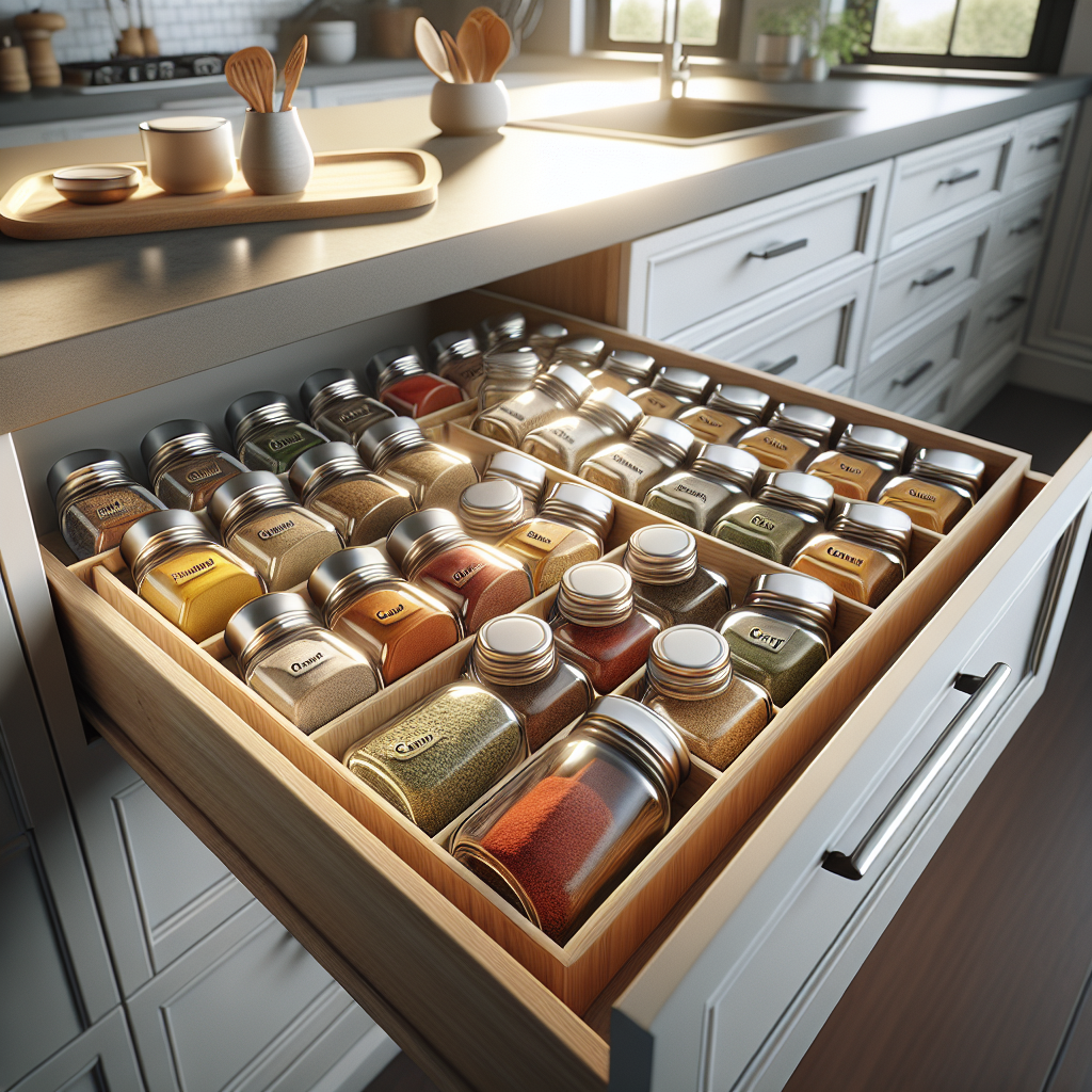 Rangement épices cuisine : gagnez de la place facilement