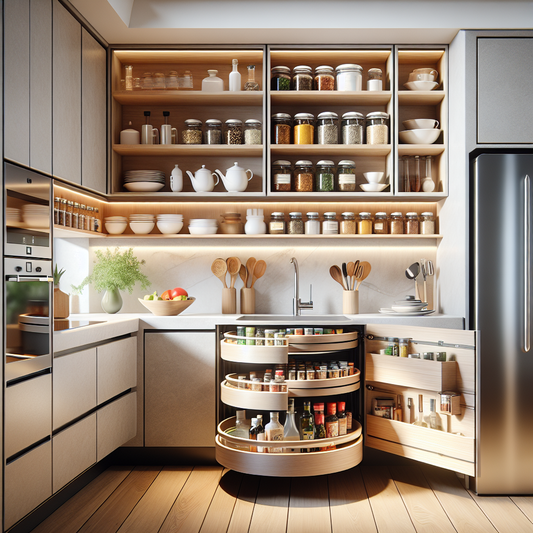 Rangement cuisine gain de place pour optimiser les coins oubliés