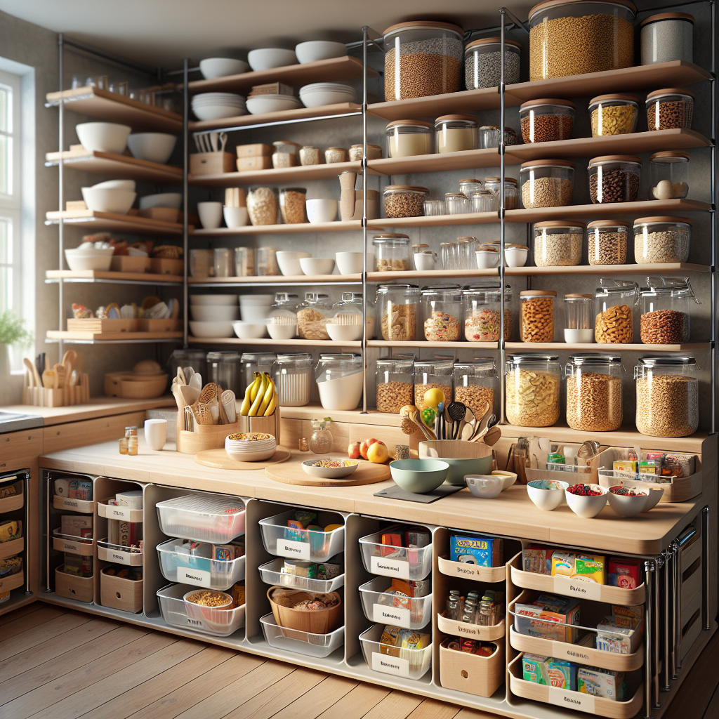 Rangement cuisine famille nombreuse : gagner de la place facilement