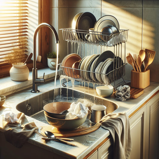 Égouttoir vaisselle 2 niveaux pour cuisine encombrée