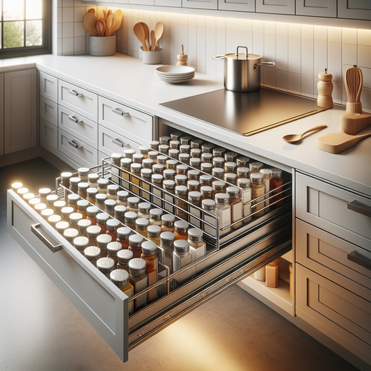 Organiseur épices tiroir cuisine : gagnez place et sérénité