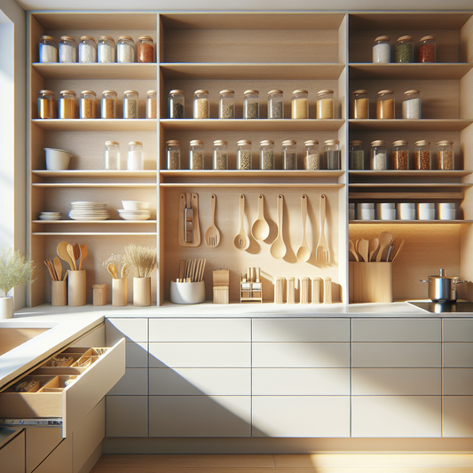 Rangement cuisine minimaliste pour libérer l’espace et l’esprit