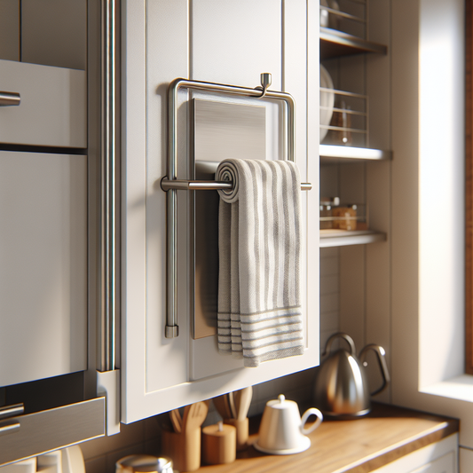 Porte-serviette inox à suspendre cuisine