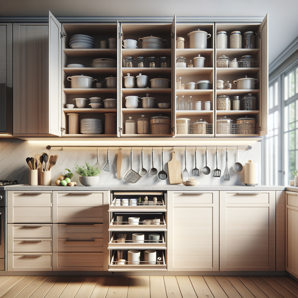 Rangement placard cuisine : gagner de la place sans travaux
