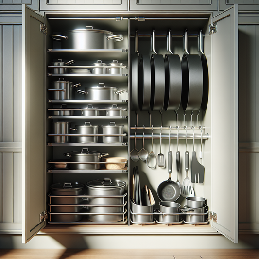 Organisateur de casseroles ajustable 8 niveaux