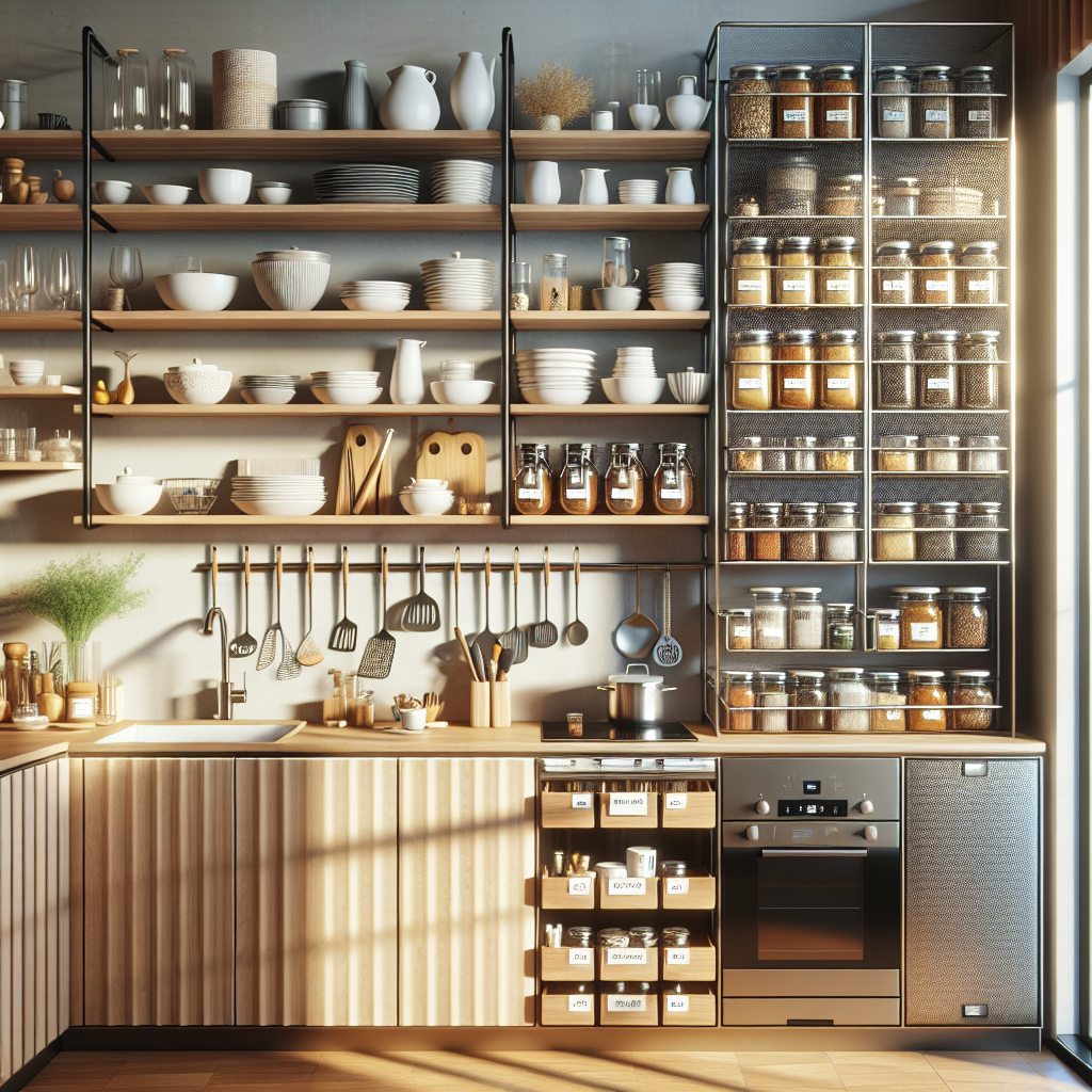 Accessoires malins pour une cuisine rangée et sans stress