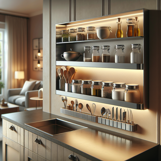 Reprendre le contrôle du plan de travail avec une étagère inox