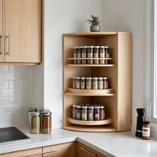 Optimiser un coin de cuisine sans travaux avec une étagère rotative
