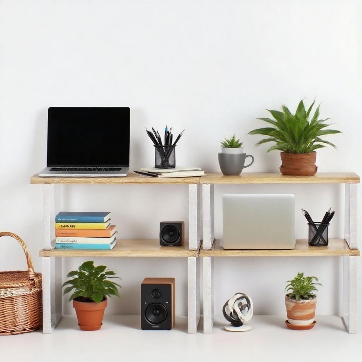 Étagère de cuisine modulable en bois