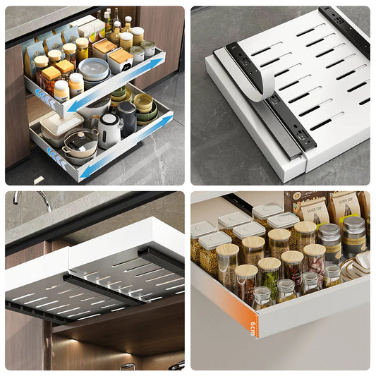 Étagère extensible coulissante pour placard