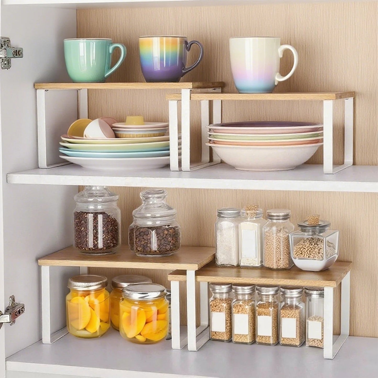 Étagère de cuisine modulable en bois