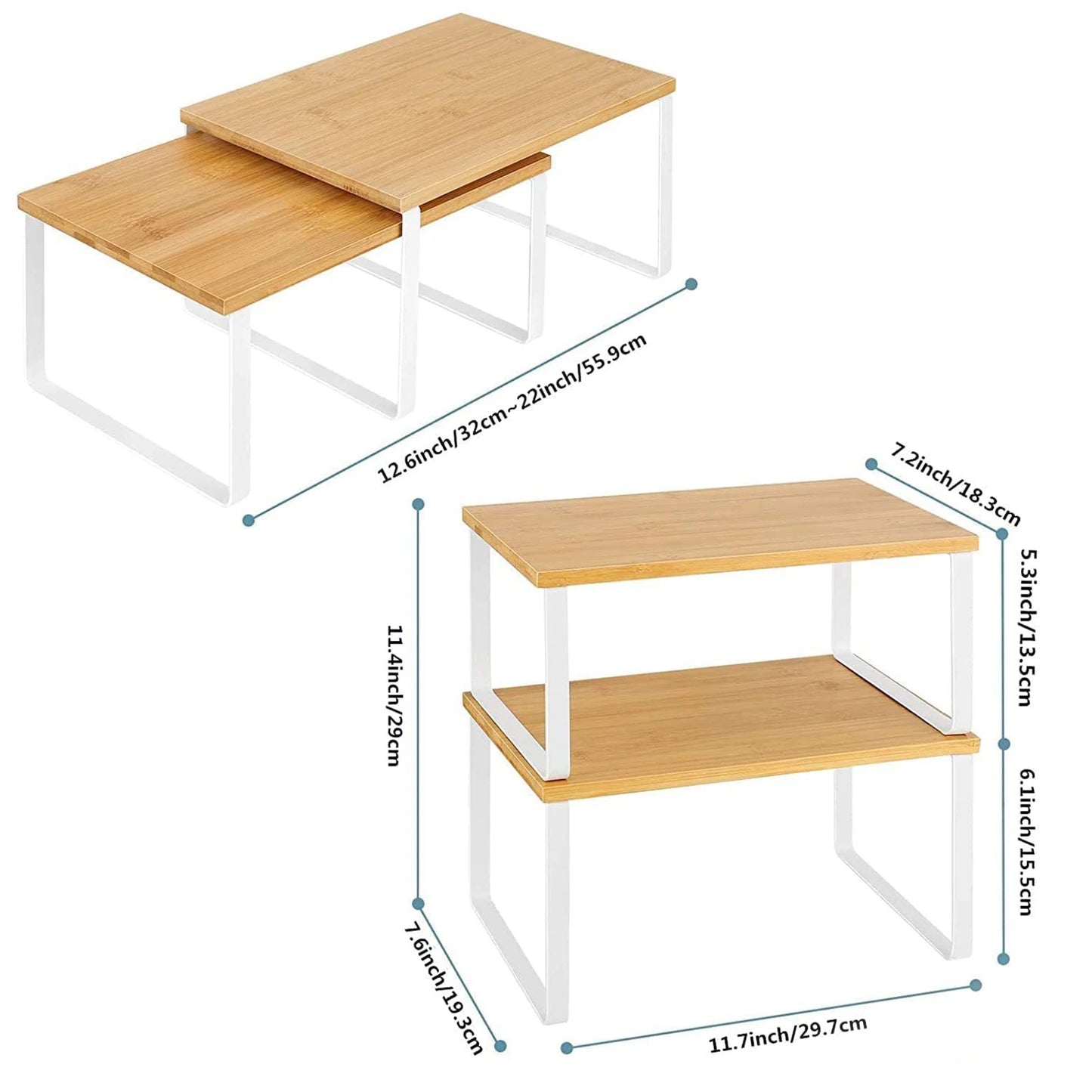 Étagère de cuisine modulable en bois