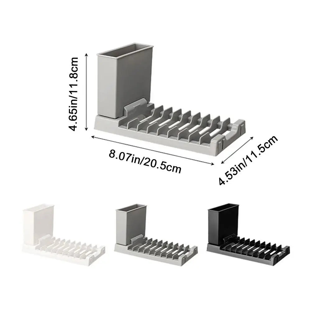 Égouttoir pliable pour vaisselle compact