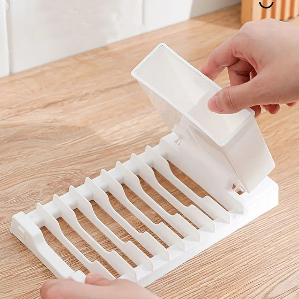 Égouttoir pliable pour vaisselle compact