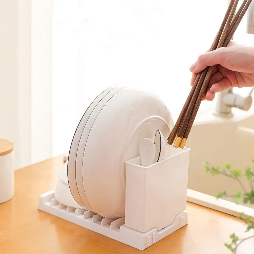 Égouttoir pliable pour vaisselle compact