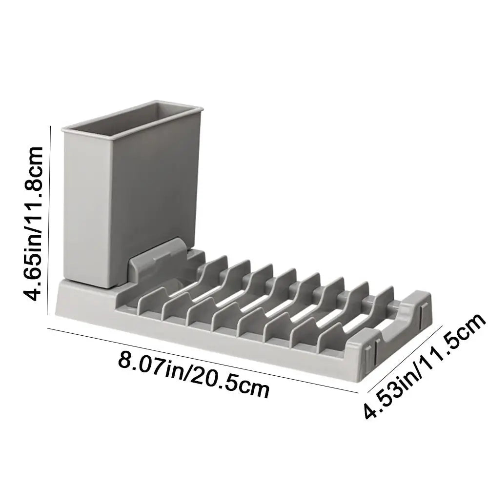 Égouttoir pliable pour vaisselle compact