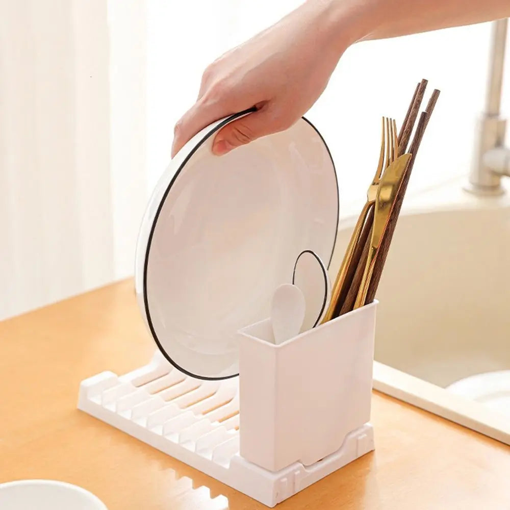 Égouttoir pliable pour vaisselle compact