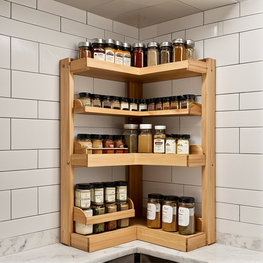 Optimiser un coin de cuisine sans travaux avec une étagère rotative