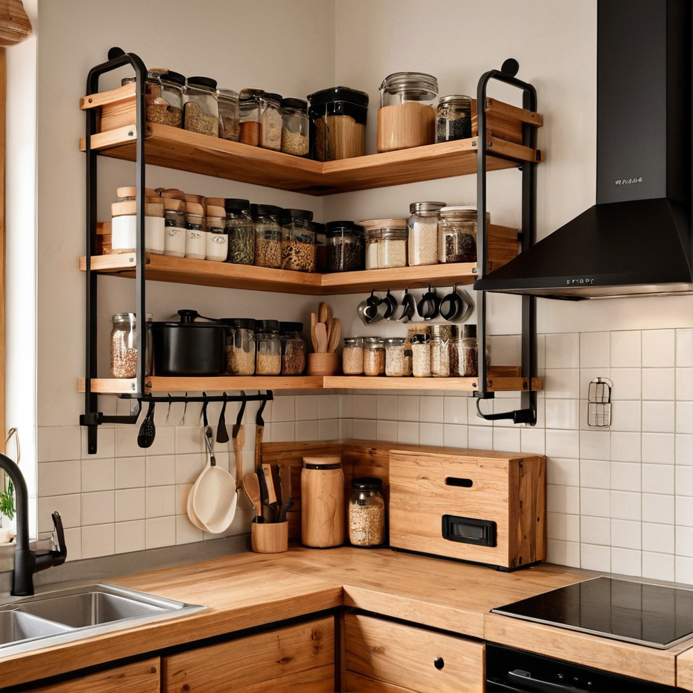 Rangement cuisine bois : idées astucieuses pour optimiser un petit espace avec style