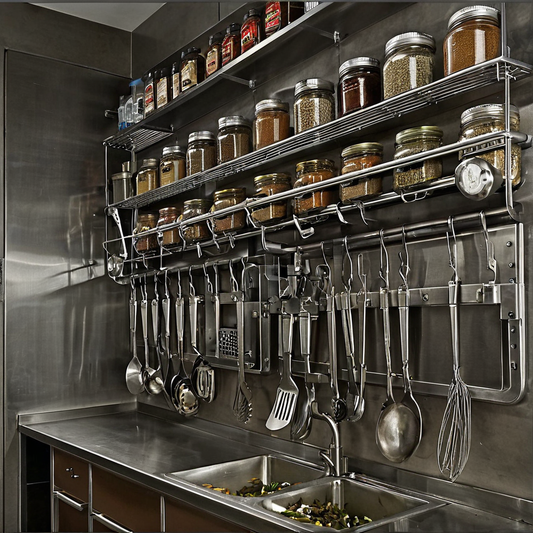 Astuce rangement cuisine inox : solutions design et pratiques pour petits espaces
