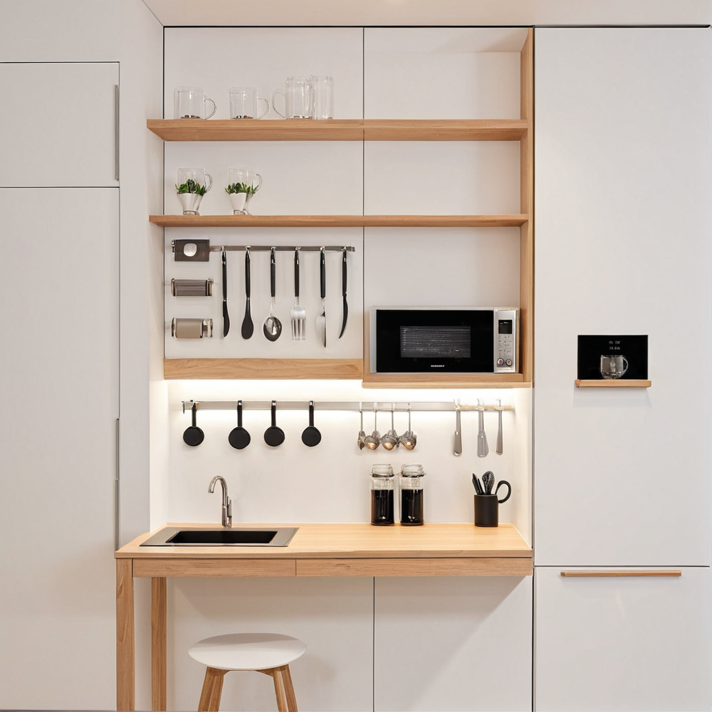 Idée rangement cuisine studio : astuces pratiques pour optimiser l’espace et gagner en confort