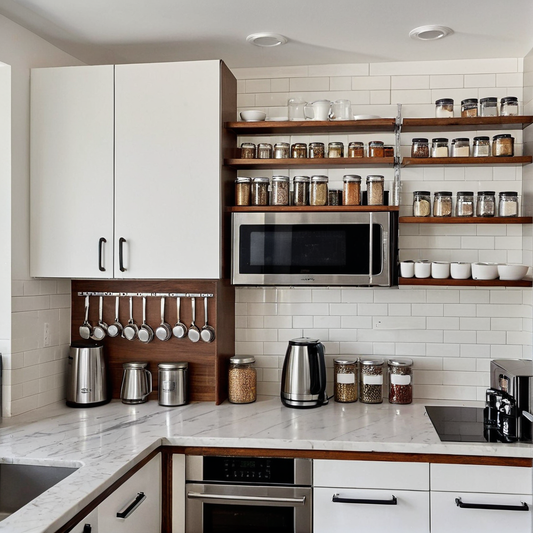 Idée rangement cuisine murale : solutions astucieuses pour optimiser l’espace et libérer le plan de travail
