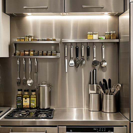 Idée Rangement Cuisine Magnétique : Astuces Gain de Place et Organisation Maline pour Petites Cuisines