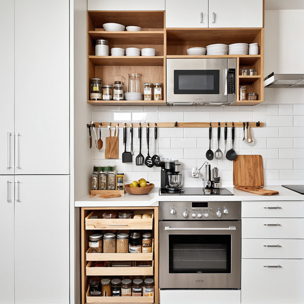Idée rangement cuisine appartement : astuces ingénieuses pour gagner de la place et optimiser l’espace