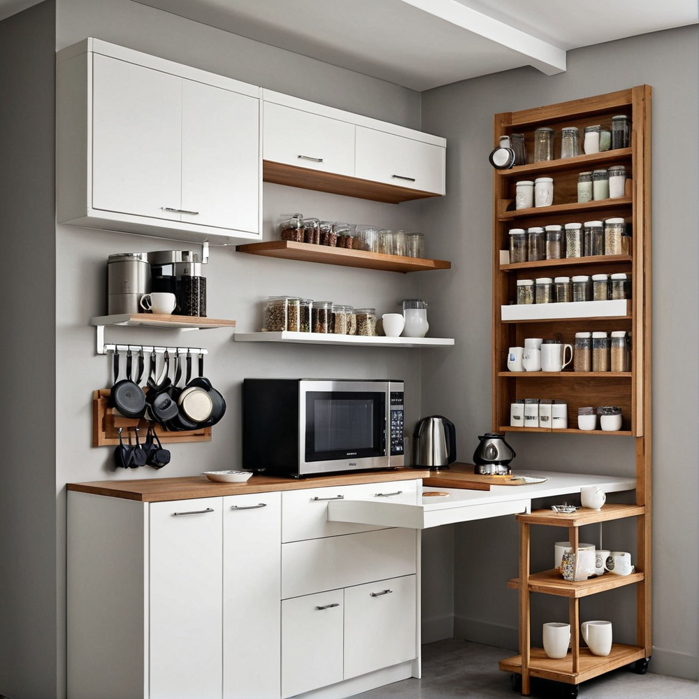 Meuble rangement cuisine studio : idées pratiques et gain de place garanti