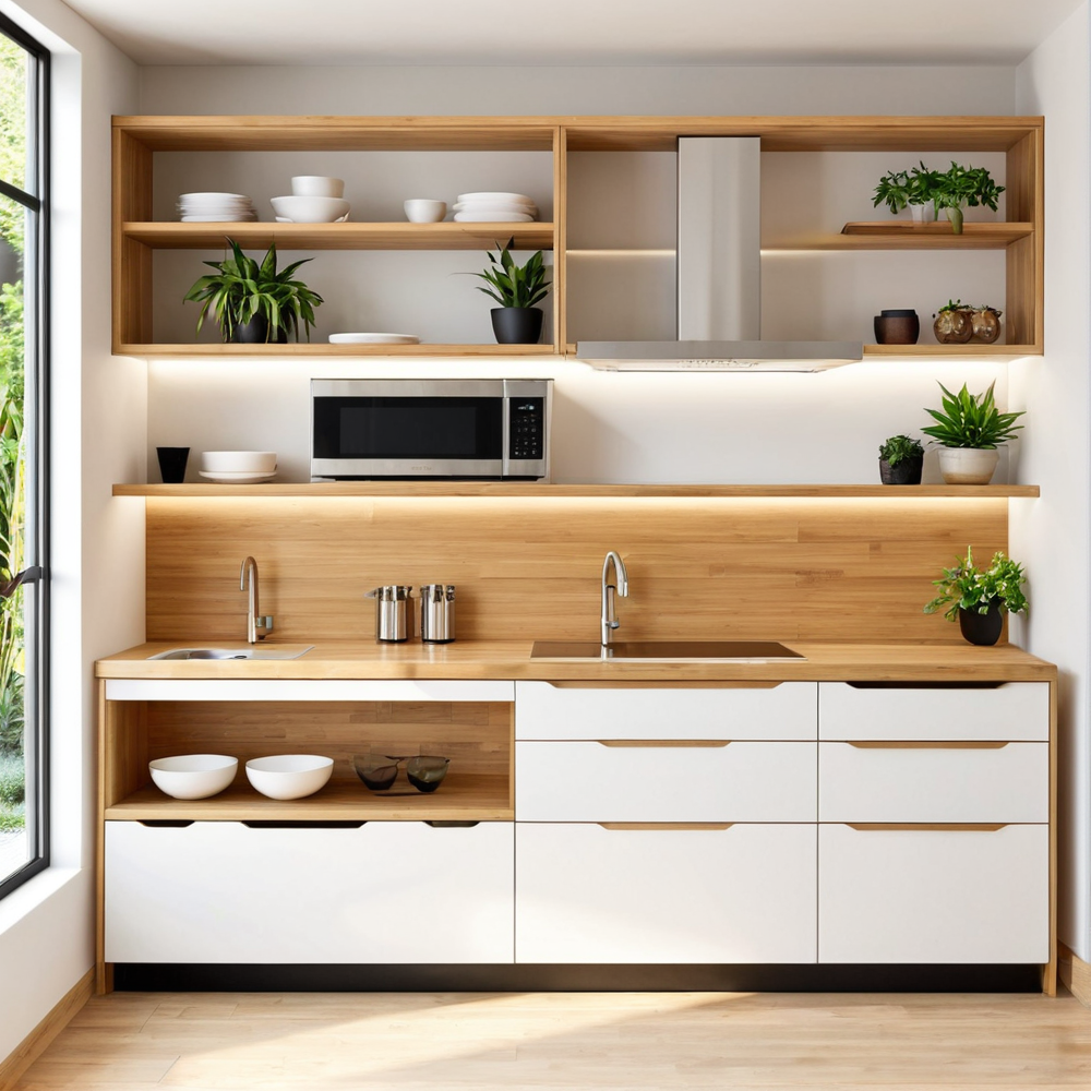 Meuble rangement cuisine sans meuble haut : optimiser l’espace et la luminosité avec style