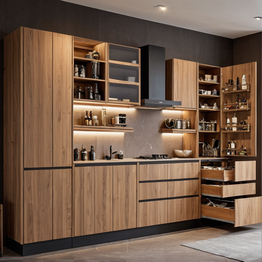 Meuble rangement cuisine grand espace : astuces pratiques et idées design pour une organisation optimale