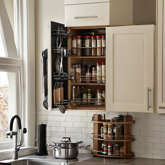 Organisateur cuisine d’angle : l’astuce gain de place incontournable pour optimiser les petits espaces