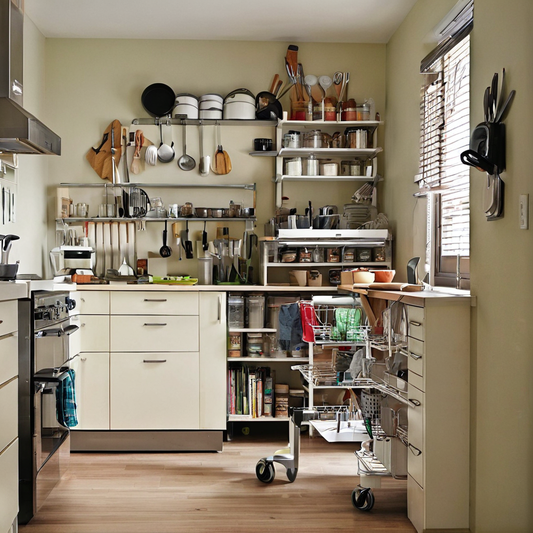 Organisateur cuisine sans meuble haut : idées astucieuses pour optimiser l’espace et la luminosité