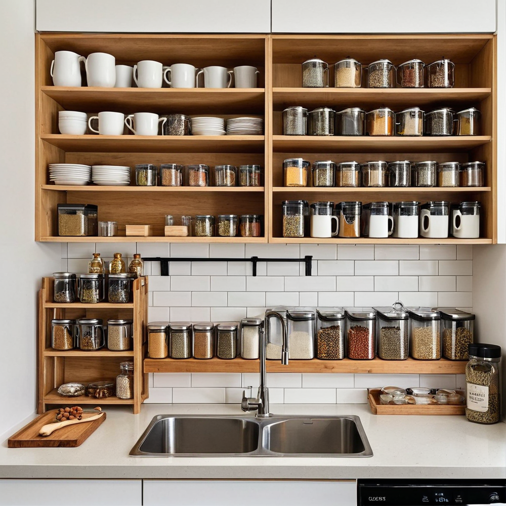 Organisateur cuisine empilable : la solution gain de place pour une cuisine ordonnée et stylée