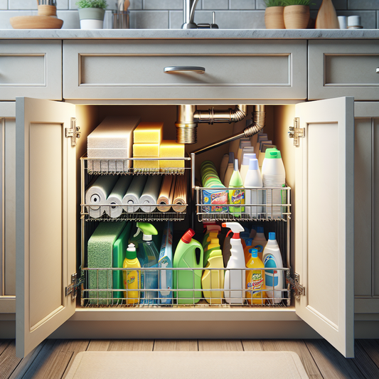 Étagère extensible pour rangement sous évier
