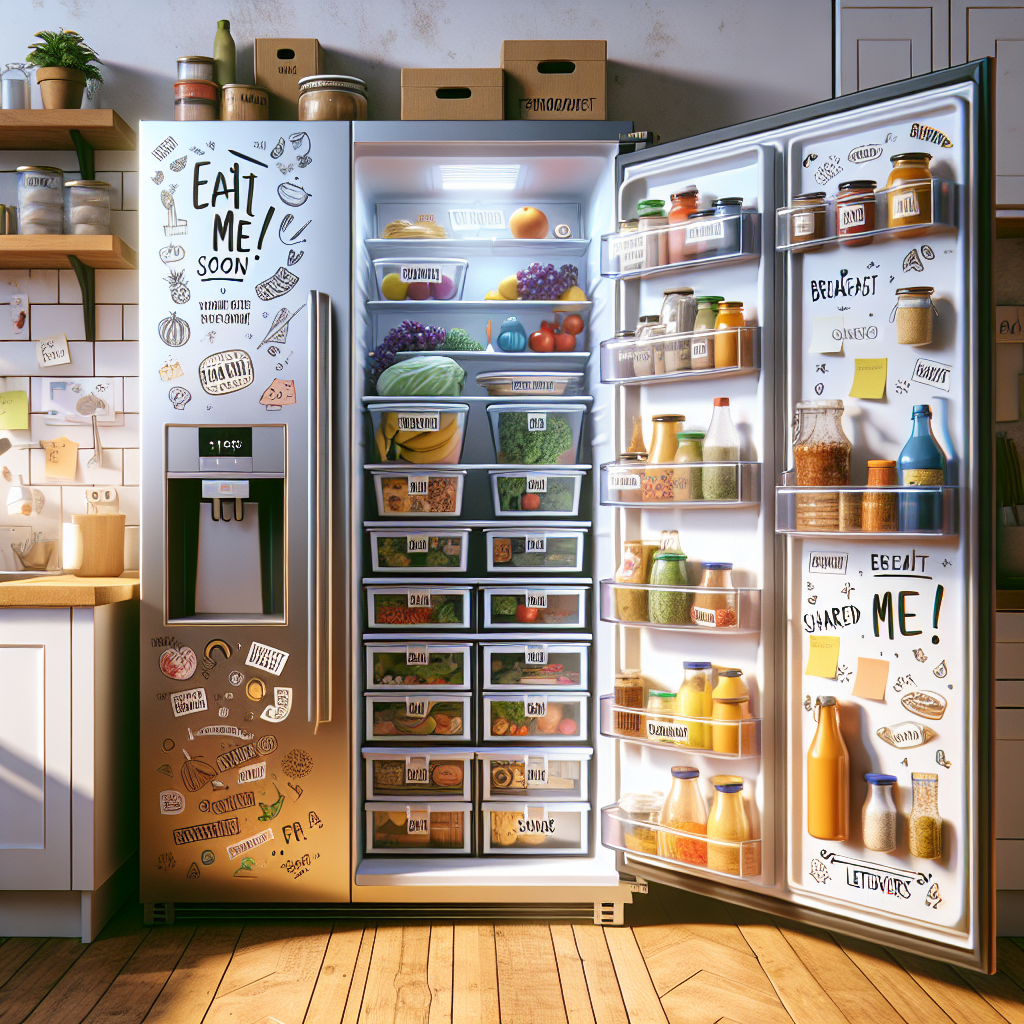 Boîtes frigo transparentes pour éviter le bazar en colocation