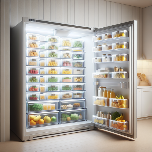 Boîtes de rangement transparentes pour frigo