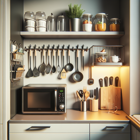 Gagner de l’espace cuisine avec un support micro-ondes mural