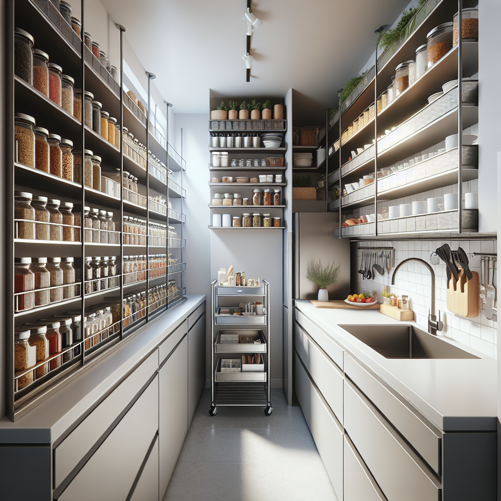 Astuces de rangement pour une cuisine longue et étroite