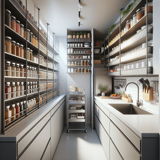 Astuces de rangement pour une cuisine longue et étroite