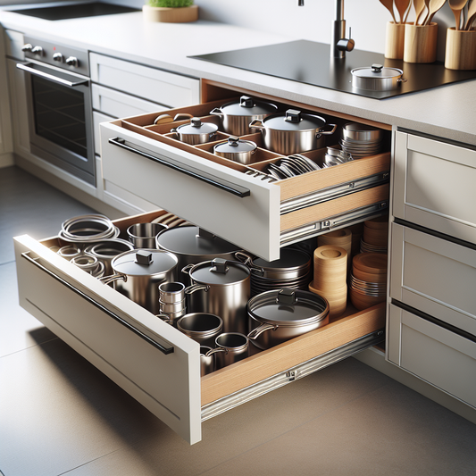 Organisateur coulissant pour casseroles