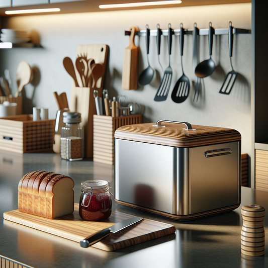 Boîte à pain design pour une cuisine organisée et zen