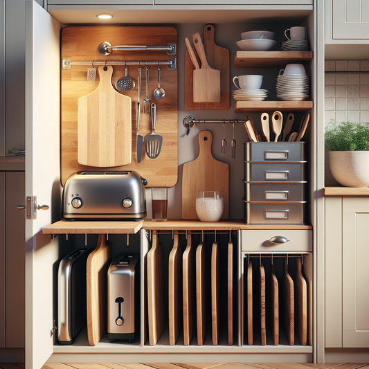 Rangement planche à découper sans percer pour petite cuisine