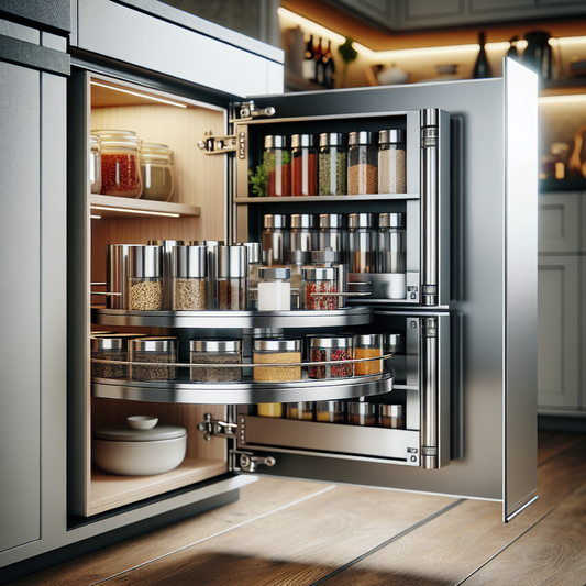 Plateau rotatif de rangement pour cuisine