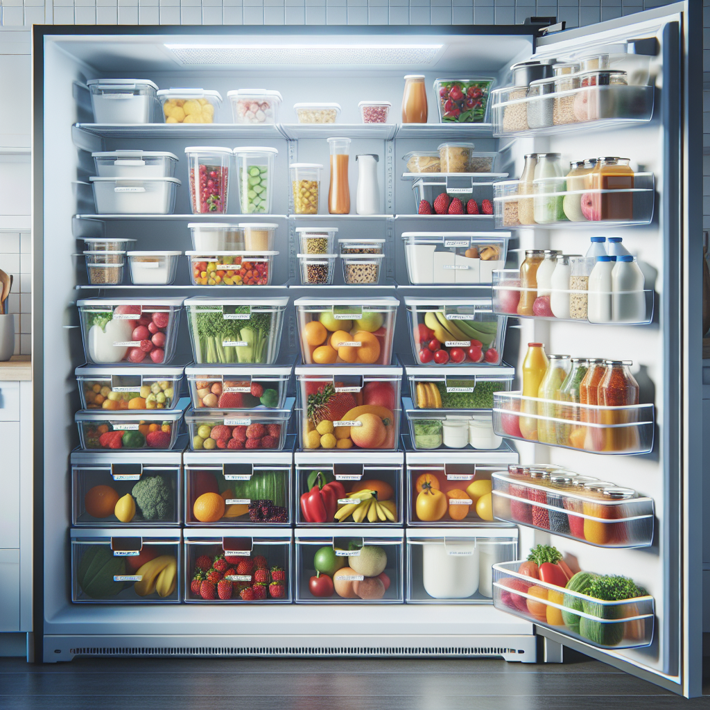 Boîtes de rangement transparentes pour frigo